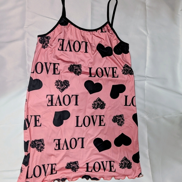 Other - Pink Love Print Nightgown